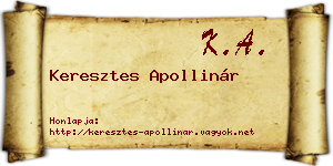 Keresztes Apollinár névjegykártya